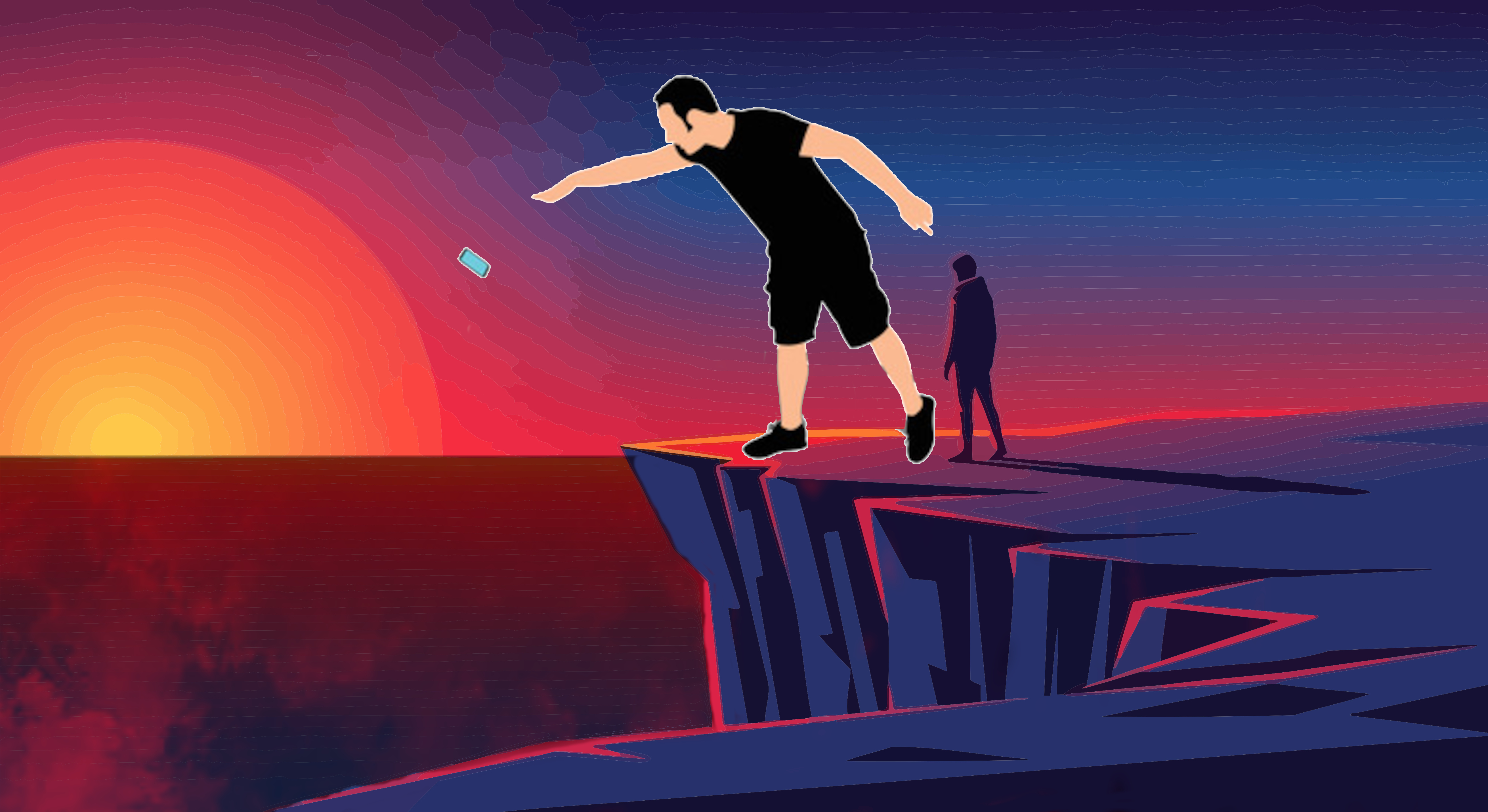 Cast thine phone into the fiery pits of hell.